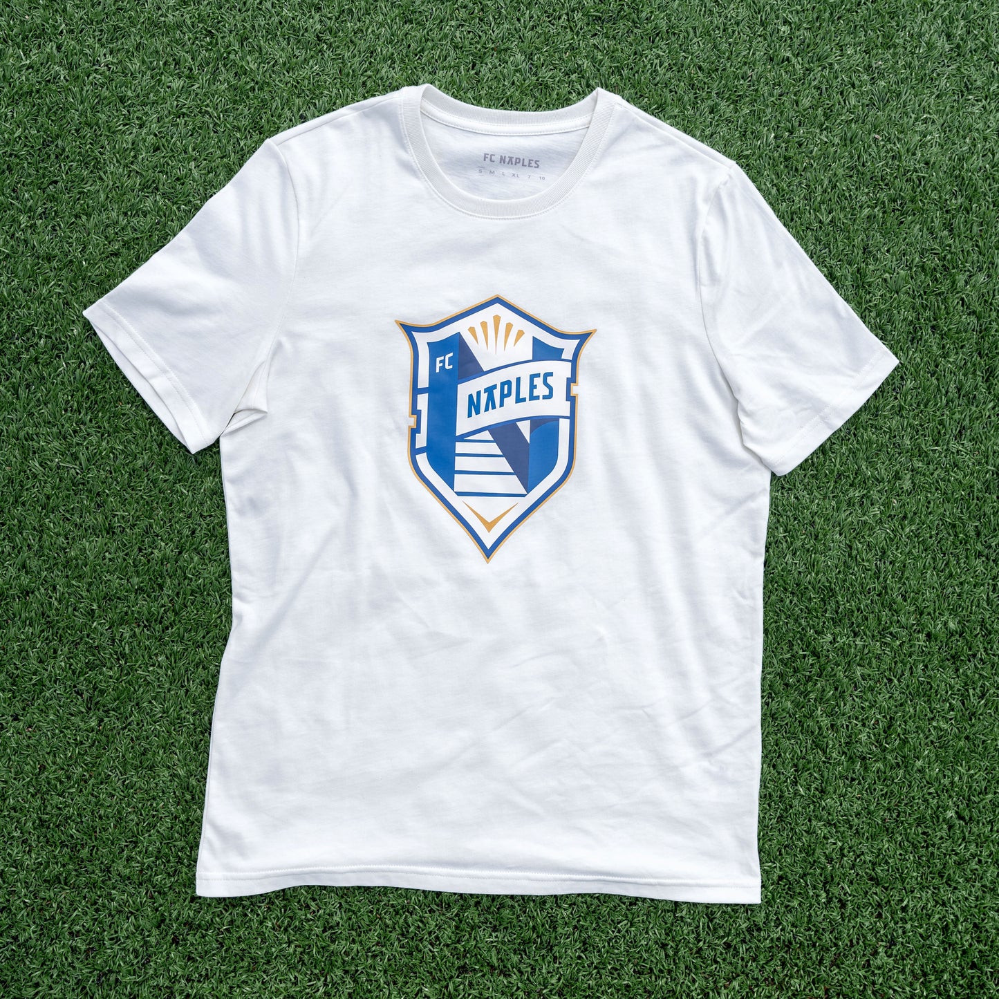 Fc Naples Crest Tee White
