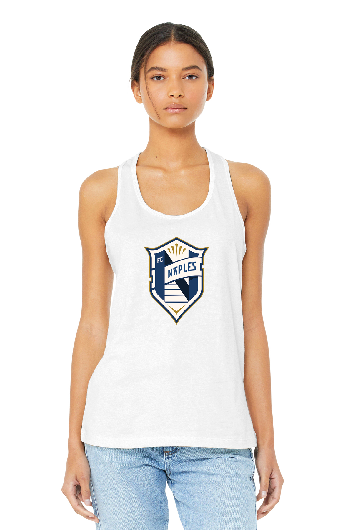 Fc Naples Ladies Tank Top White