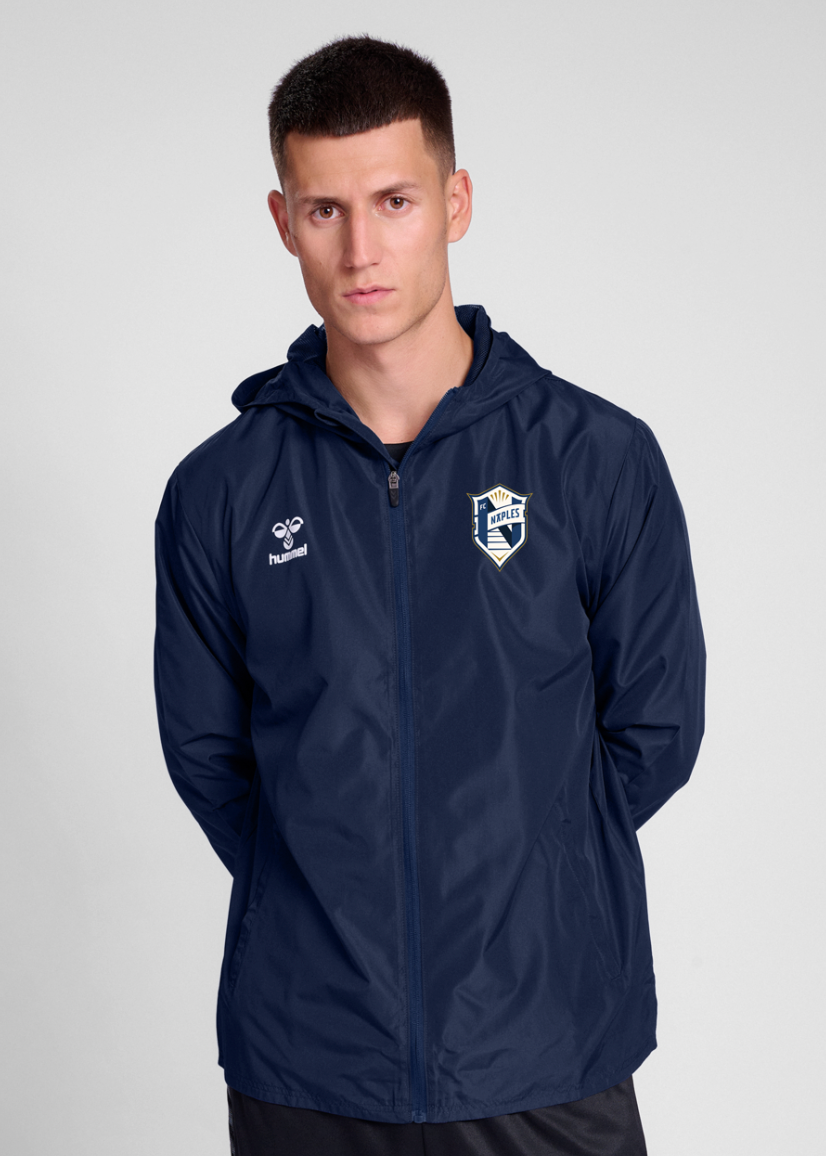 FC Naples Hummel Rain Jacket Navy