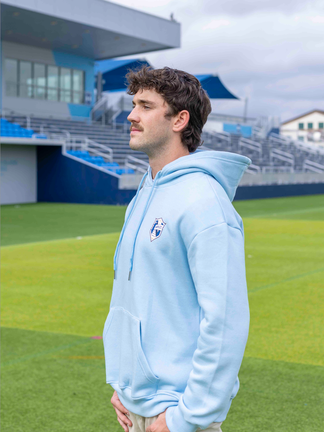 Light Blue Naples Pier Tribute Hoodie