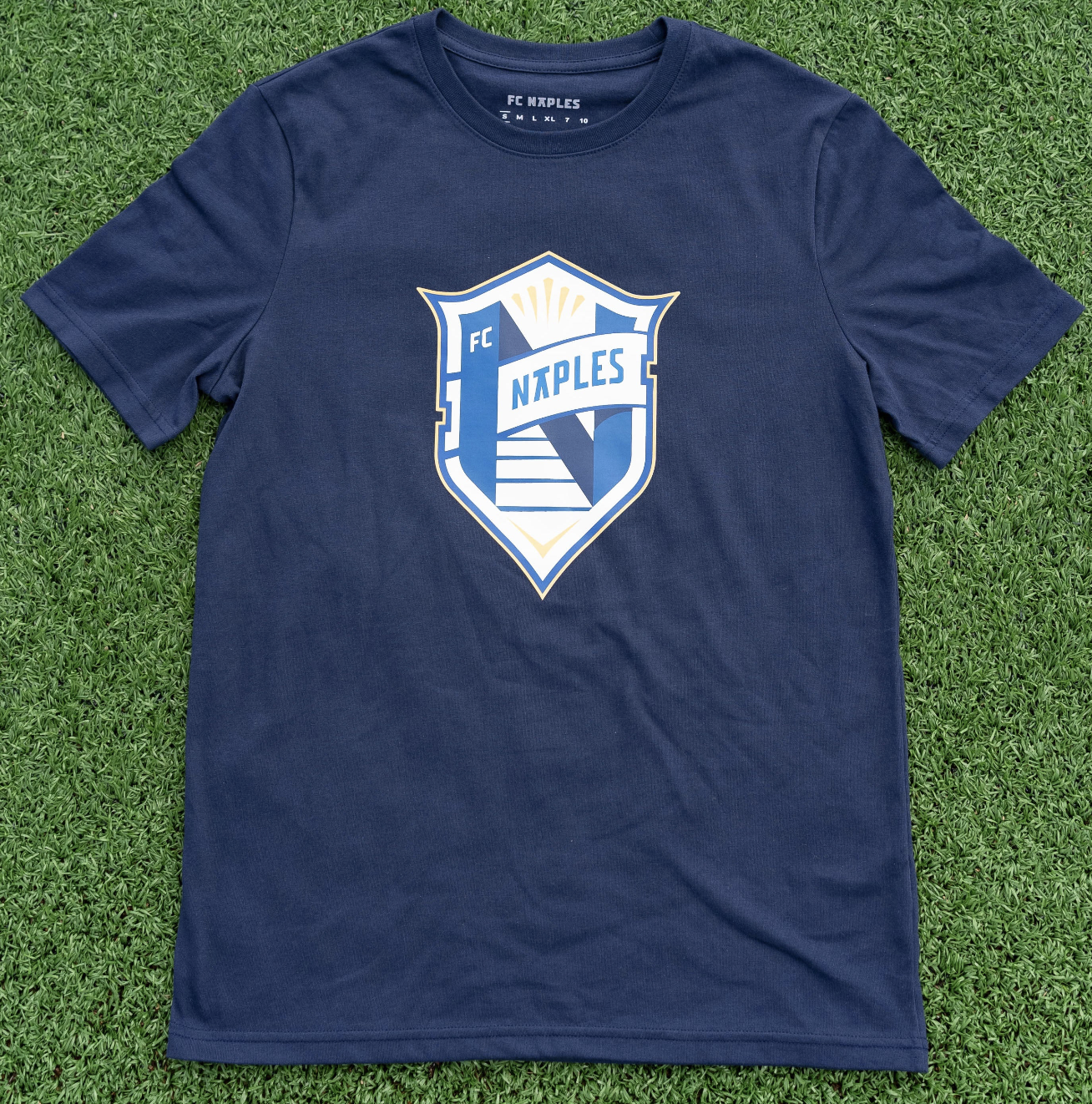 Fc Naples Crest Tee Navy
