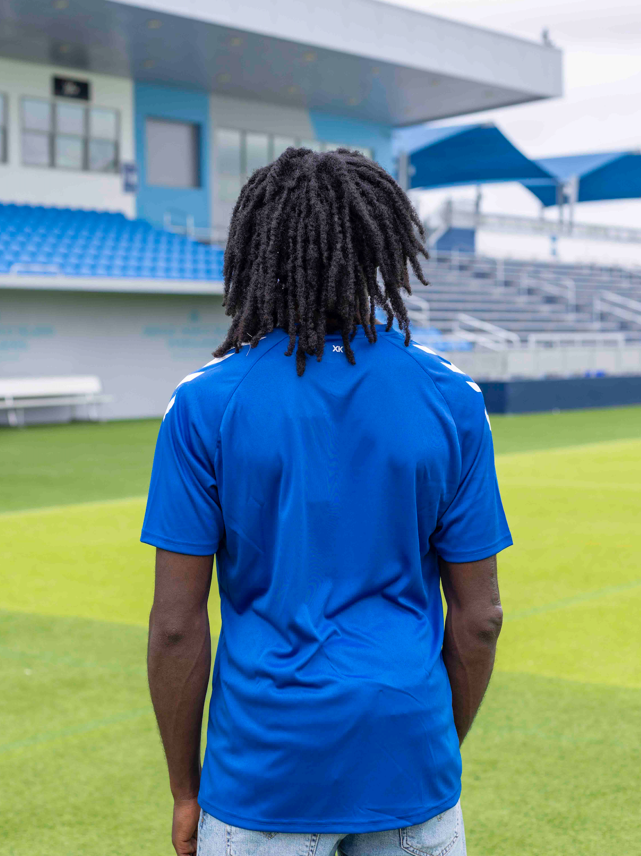 FC Naples x Hummel Training Blue Top