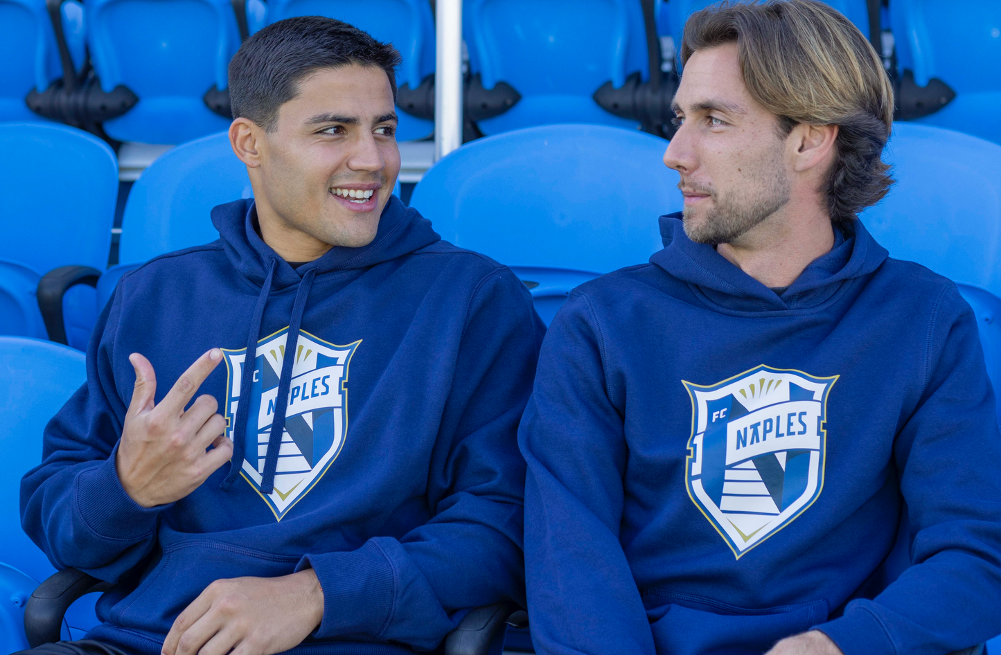 Crest Hoodie Blue