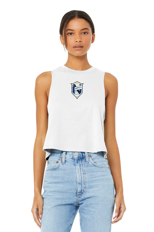 Fc Naples Ladies Crop Tank White