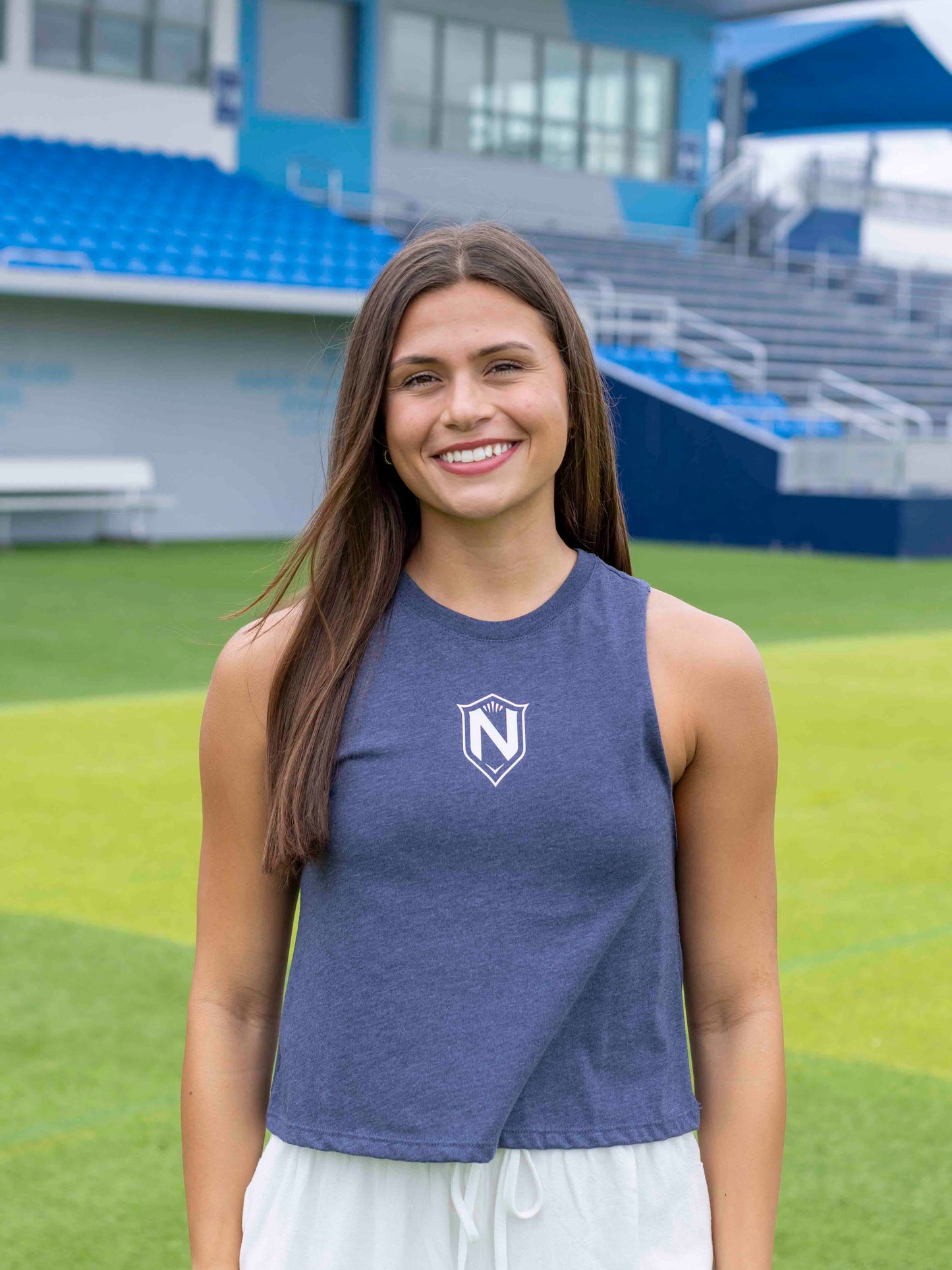 Hero N Ladies Crop Tank Navy