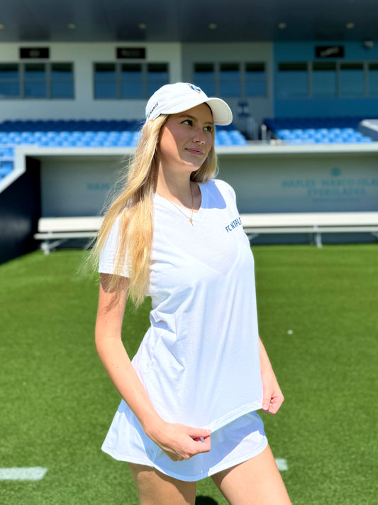 Fc Naples Ladies Vneck white