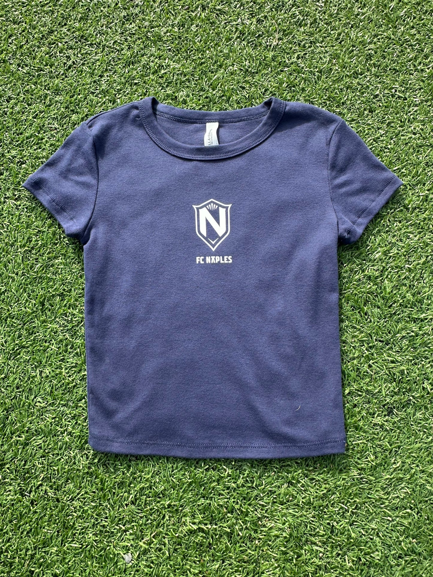 FCN Ladies Crop Tee Navy