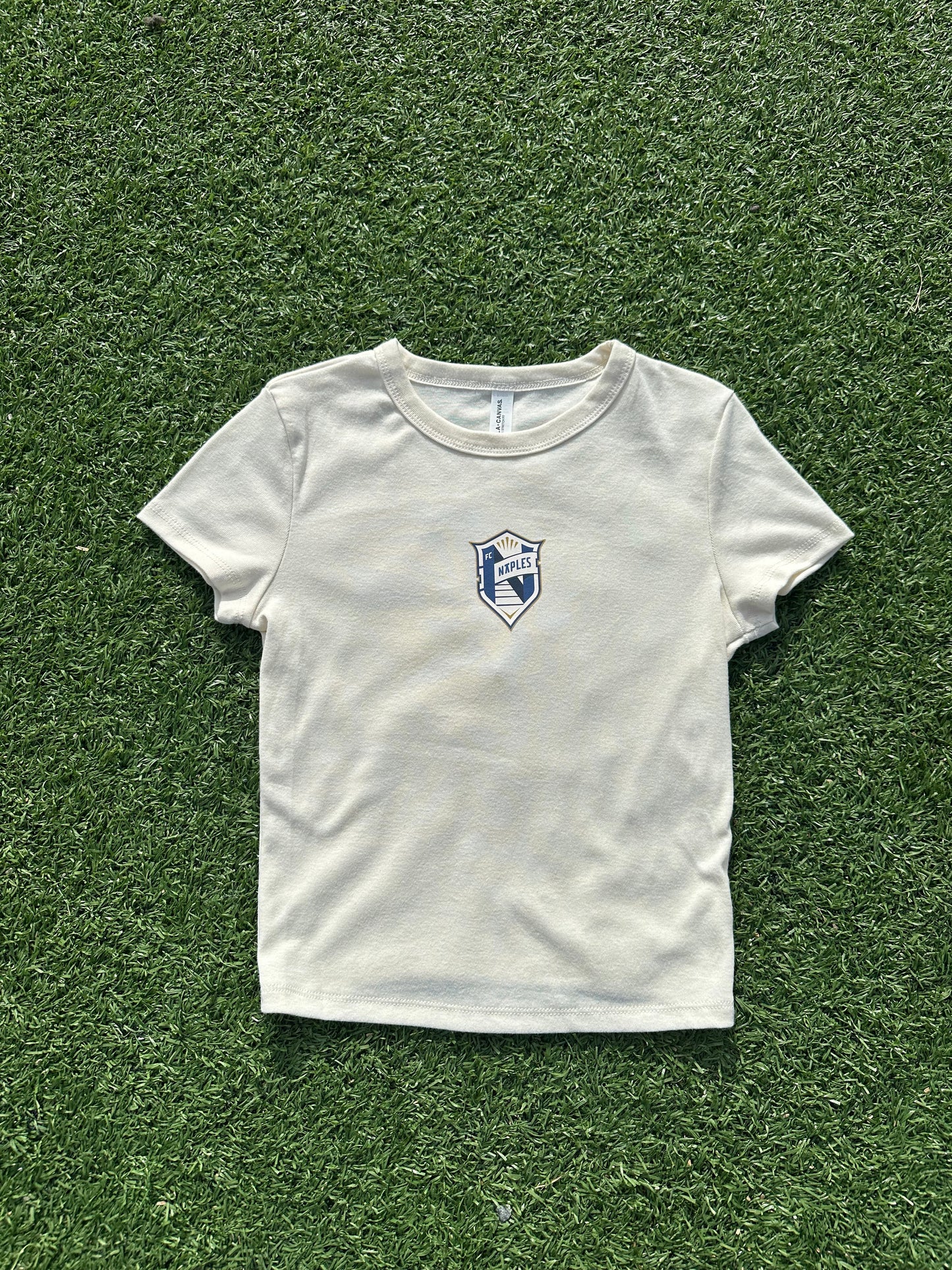 FCN Ladies Crop Tee Sand