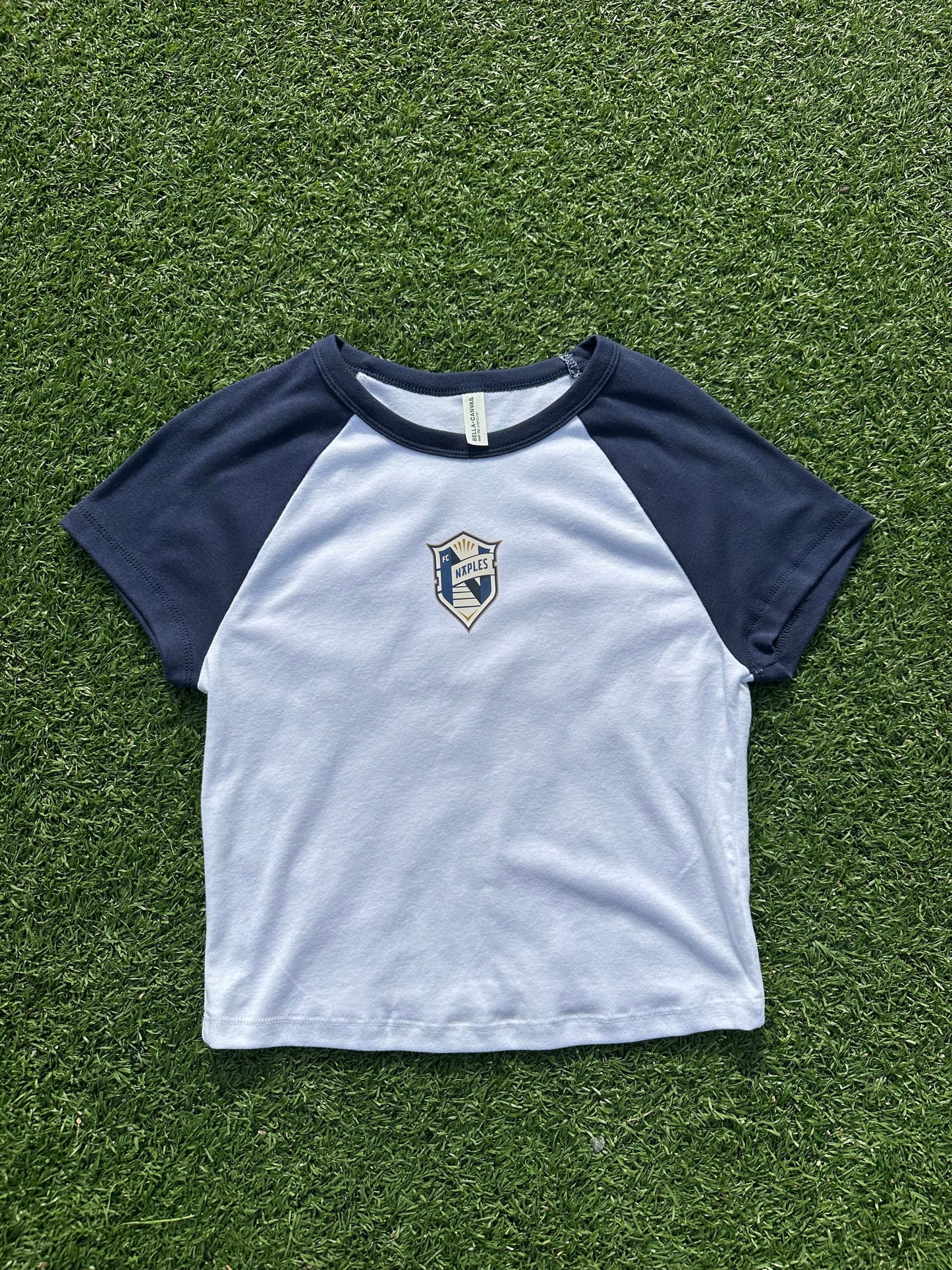 FCN Ladies Crop Tee White