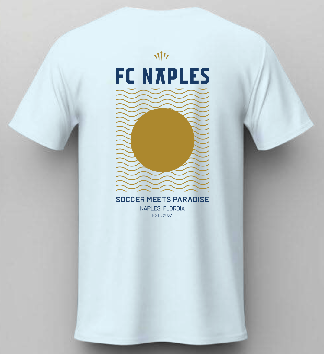 Soccer Meets Paradise Tee Aqua