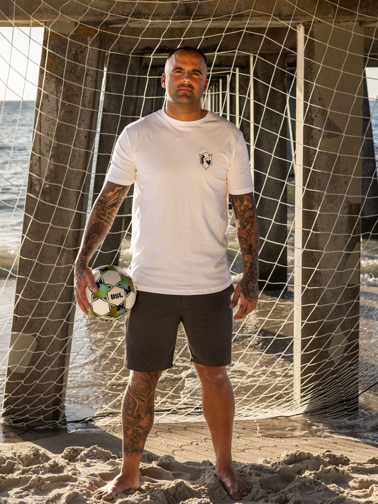 Naples Pier Tribute Tee White