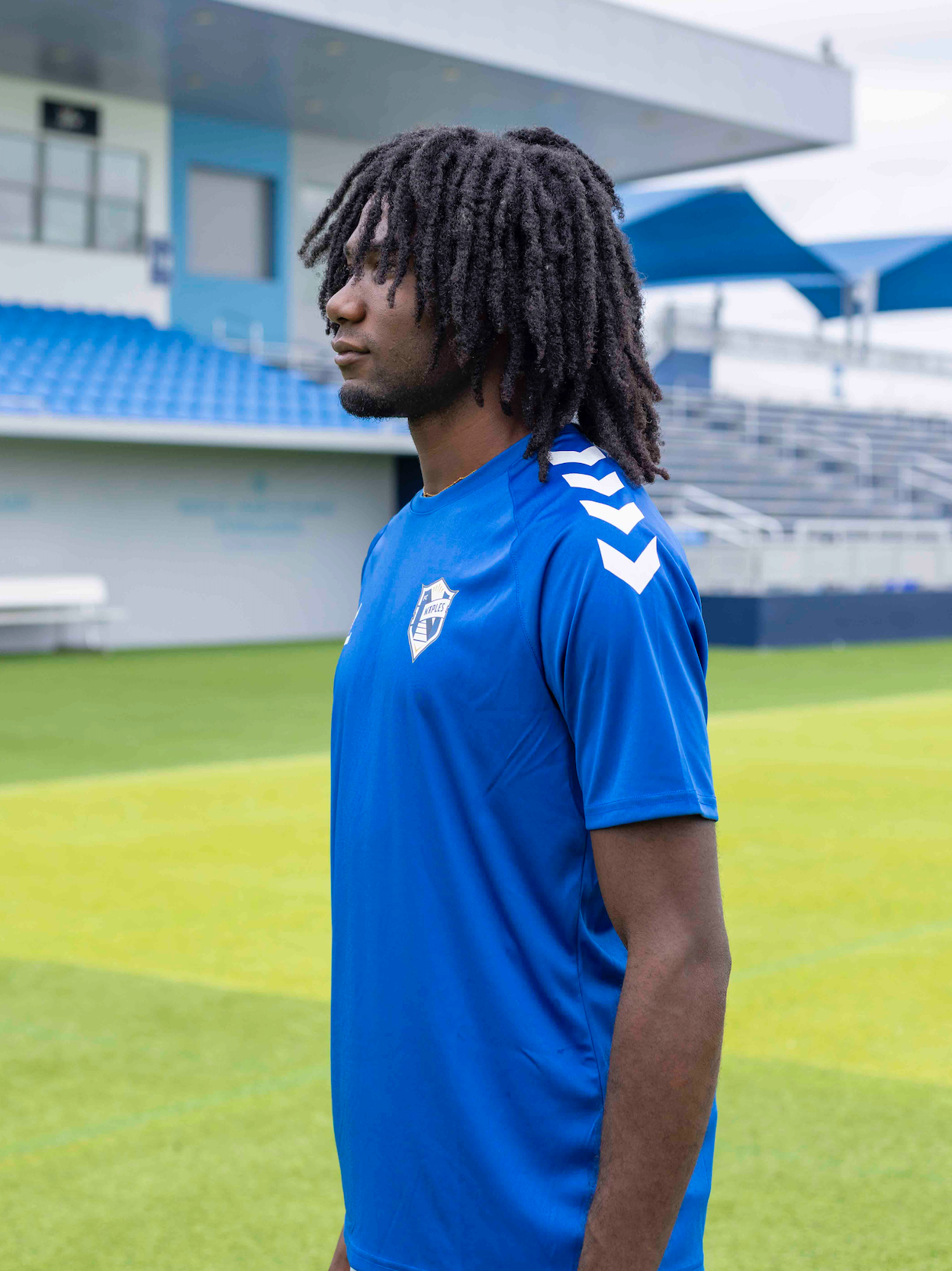 FC Naples x Hummel Training Blue Top