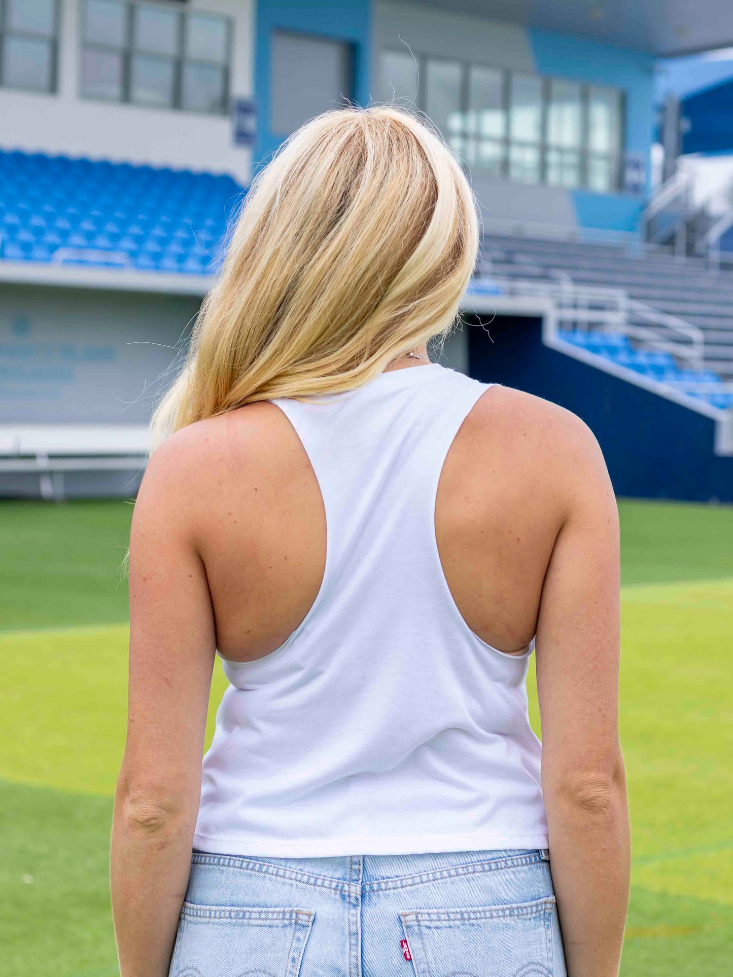 Fc Naples Ladies Crop Tank White