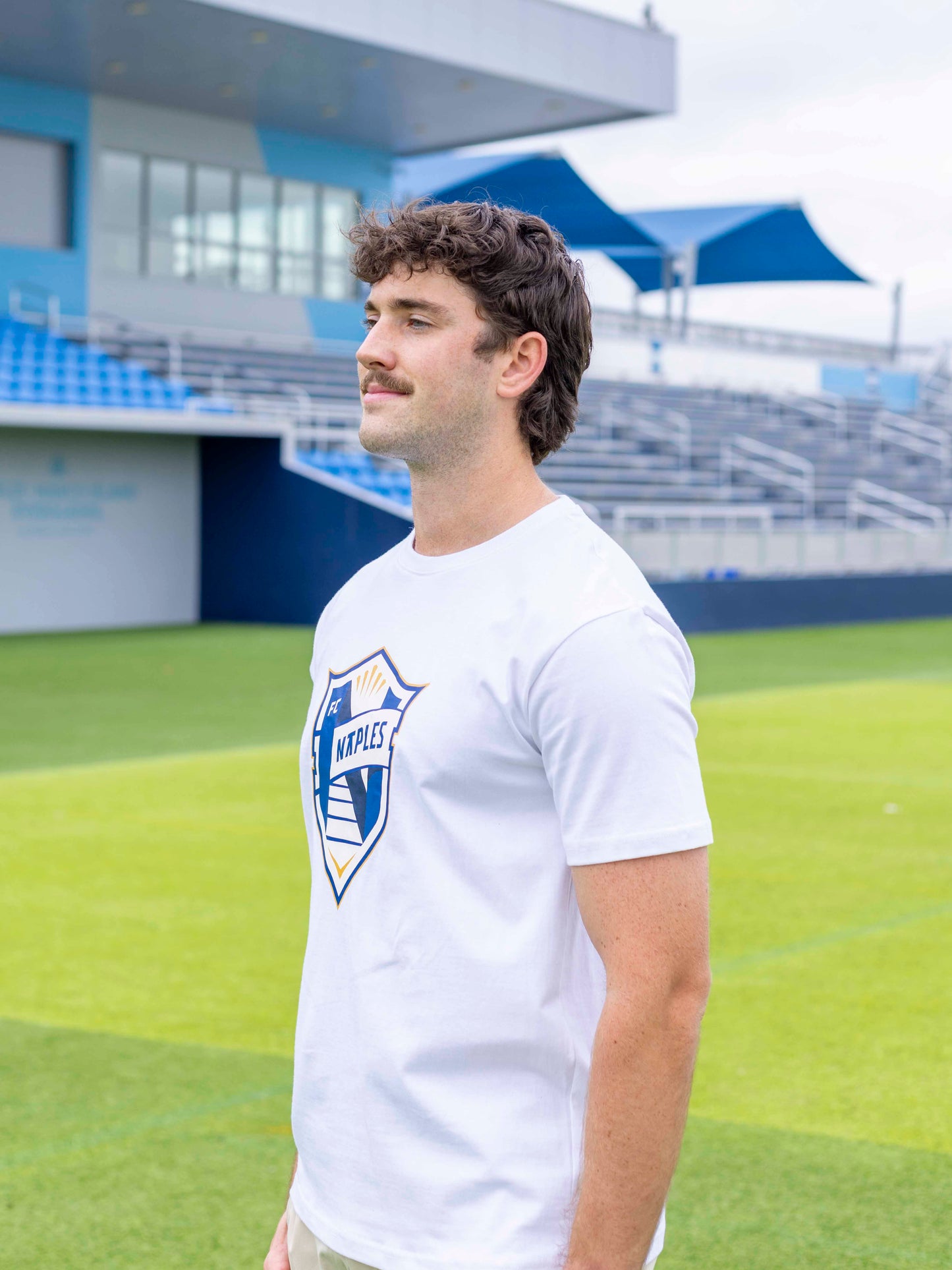 Fc Naples Crest Tee White